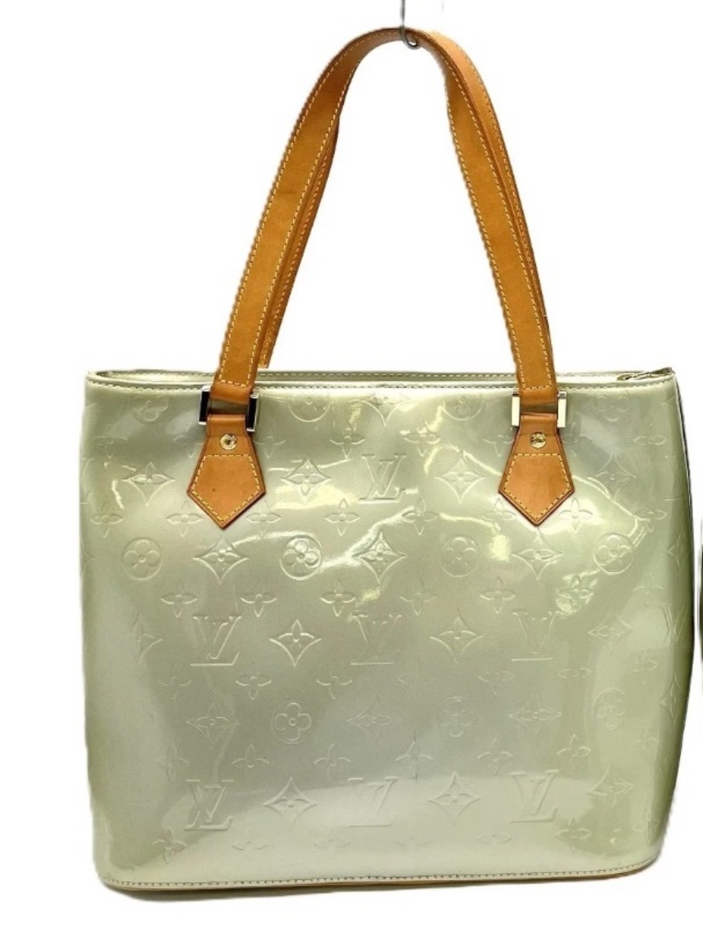 Louis Vuitton Pale Green Vernis Patent Tote